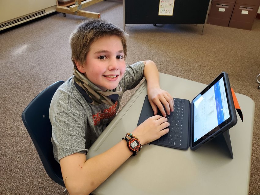 Future financier: Seventh grader Henry Reichman took top honors at the Stock Market Challenge recently.
